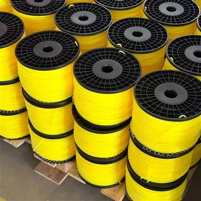 Горячая Распродажа, желтая квадратная нейлоновая триммерная леска 2,4-3,0 мм|Линия для кусторезов весом 2 кг/катушка популярна в Бразилии и Вьетнаме